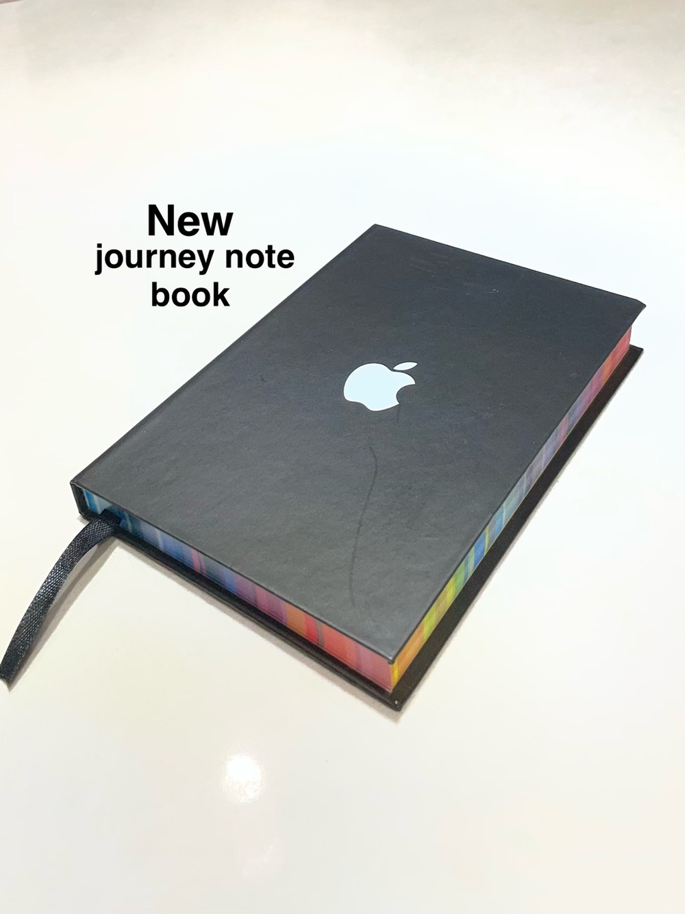 New Apple Rainbow Edge Hardcover Notebooks black ⭐️⭐️⭐️⭐️